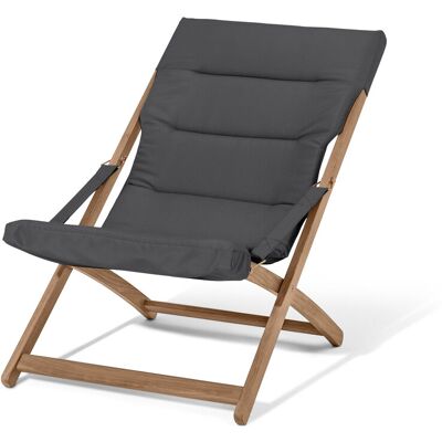 Tchibo - Zusammenklappbarer Gartensessel - 64x98,5x79cm - anthrazit - Akazienholz / Polyester / Polyurethan Tchibo - Zusammenklappbarer Gartensessel - 64x98,5x79cm - anthrazit - Akazienholz / Polyester / Polyurethan