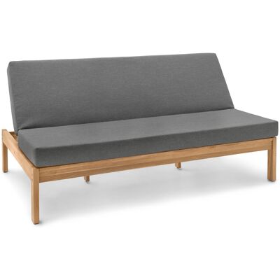 Tchibo - 2-in-1-Gartenbank ‒ Doppel-Sonnenliege - 185x110x46cm - anthrazit - Akazienholz / Polyester / Polyurethan Tchibo - 2-in-1-Gartenbank ‒ Doppel-Sonnenliege - 185x110x46cm - anthrazit - Akazienholz / Polyester / Polyurethan