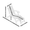 Relax-Deckchair - Tchibo - Akazie Polypropylen   unisex