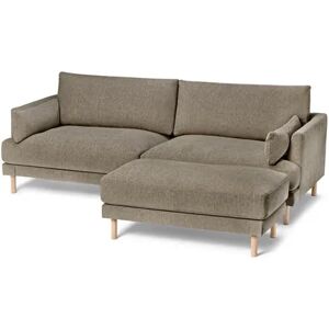 3-Sitzer-Sofa mit Hocker - Tchibo - Braun Holz   unisex