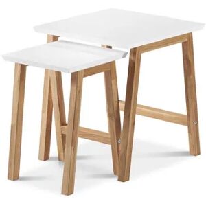 2 Beistelltische - Tchibo - Braun Holz   unisex