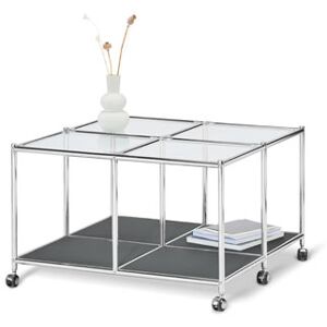 Couchtisch mit Rollen - Tchibo Glas   unisex