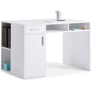 Schreibtisch mit Stauraum - Tchibo - Silber Aluminium   unisex