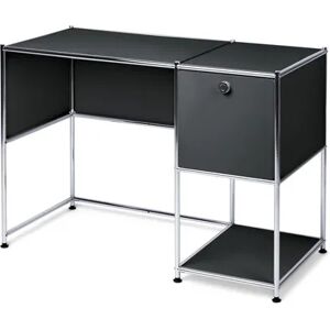 Schreibtisch Metall »CN3« mit Klapptür - Tchibo - Schwarz Aluminium Matt  unisex