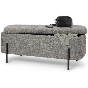 Tchibo - Bank mit Truhe - 110x45x45cm - schwarz - Polyester / Holz / Stahl Tchibo - Bank mit Truhe - 110x45x45cm - schwarz - Polyester / Holz / Stahl