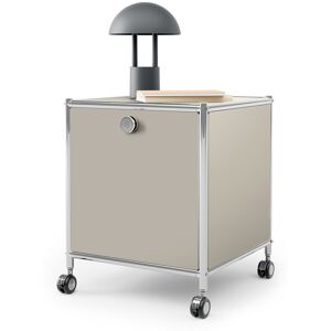 Tchibo - Beistelltisch Metall »Cn3« mit 1 Klappfach - 40x40x49cm - hellgrau - Stahl / Aluminium / Kunststoff Tchibo - Beistelltisch Metall »Cn3« mit 1 Klappfach - 40x40x49cm - hellgrau - Stahl / Aluminium / Kunststoff