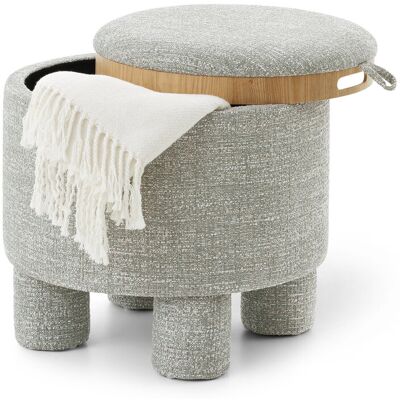 Tchibo - Sitzpouf mit Tablett - olivgrün Tchibo - Sitzpouf mit Tablett - olivgrün