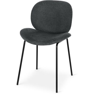 Tchibo - Gepolsterter Designstuhl - 51,5x50x77,5cm - dunkelgrau - Tchibo - Gepolsterter Designstuhl - 51,5x50x77,5cm - dunkelgrau -
