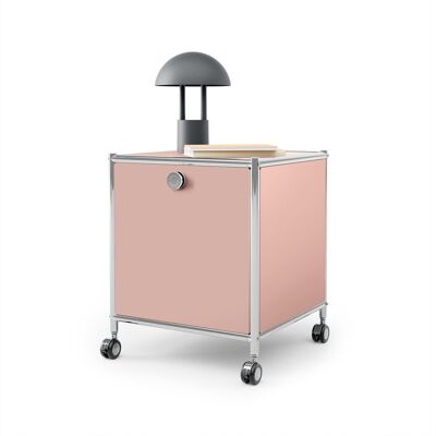 Tchibo - Beistelltisch Metall »Cn3« mit 1 Klappfach - 40x40x49cm - chrom - Tchibo - Beistelltisch Metall »Cn3« mit 1 Klappfach - 40x40x49cm - chrom -