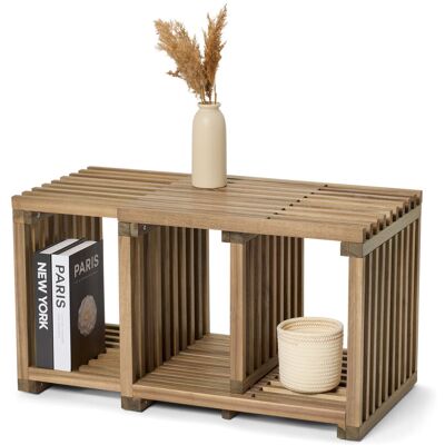 Tchibo - Ausziehbarer Couchtisch »Fleksibel« - 60x42,5x45,5cm - akazie - Tchibo - Ausziehbarer Couchtisch »Fleksibel« - 60x42,5x45,5cm - akazie -