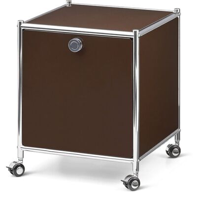 Tchibo - Beistelltisch Metall »Cn3« mit 1 Klappfach - 40x40x48,2cm - chrom - Tchibo - Beistelltisch Metall »Cn3« mit 1 Klappfach - 40x40x48,2cm - chrom -