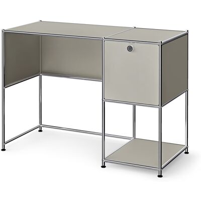 Tchibo - Schreibtisch Metall »Cn3« mit Klappenfach - 116x52,5x75cm - hellgrau - Tchibo - Schreibtisch Metall »Cn3« mit Klappenfach - 116x52,5x75cm - hellgrau -