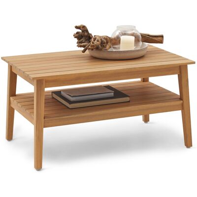 Tchibo - Garten-Couchtisch - 80x50x42,5cm - braun - Akazienholz / Stahl / Polypropylen Tchibo - Garten-Couchtisch - 80x50x42,5cm - braun - Akazienholz / Stahl / Polypropylen
