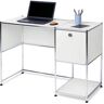 Schreibtisch Metall »CN3« mit Klapptür - Tchibo - Weiss Aluminium Matt  unisex