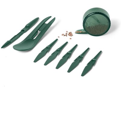 Tchibo - 8-teiliges Aussaathilfe-Set - grün Tchibo - 8-teiliges Aussaathilfe-Set - grün