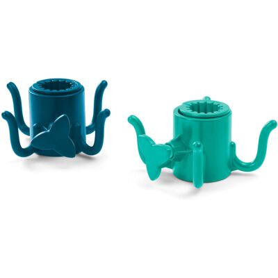 Tchibo - 2 Sonnenschirm-Haken - blau Tchibo - 2 Sonnenschirm-Haken - blau