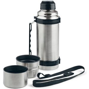 Thermoflasche mit 2 Bechern - Tchibo - Silber Polypropylen   unisex