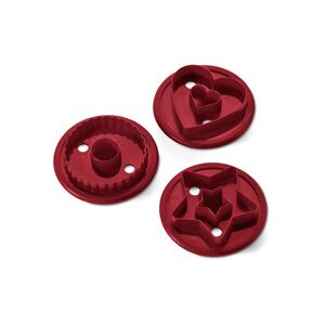 3 Spitzbuben Guetzliausstecher - Tchibo - Rot Silikon Rot  unisex