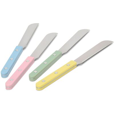 Tchibo - 4 Frühstücksmesser - silber Tchibo - 4 Frühstücksmesser - silber