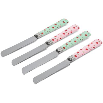 Tchibo - 4 Frühstücksmesser - silber Tchibo - 4 Frühstücksmesser - silber