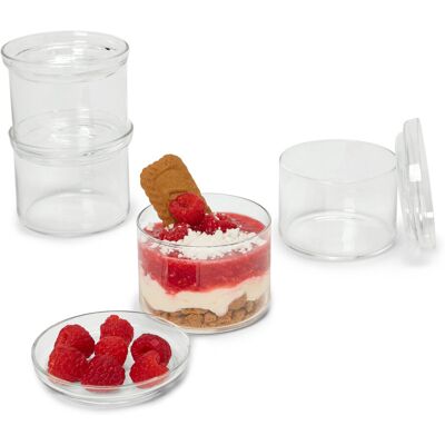 Tchibo - 4 Vorspeisen-und-Dessertgläser - transparent Tchibo - 4 Vorspeisen-und-Dessertgläser - transparent