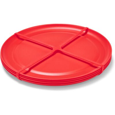 Tchibo - 4 Picknickteller - rot Tchibo - 4 Picknickteller - rot
