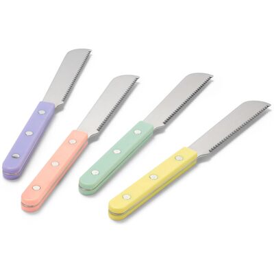 Tchibo - 4 Frühstücksmesser - silber Tchibo - 4 Frühstücksmesser - silber