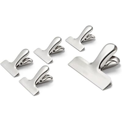 Tchibo - 5 Edelstahl- Aromaclips - silber Tchibo - 5 Edelstahl- Aromaclips - silber