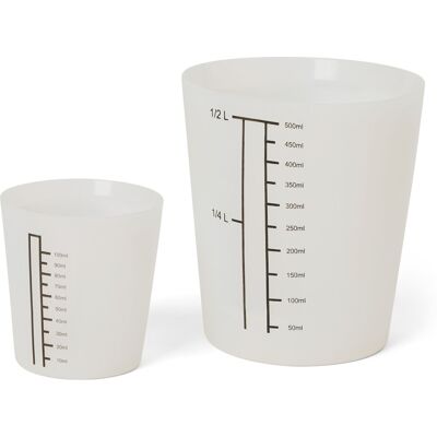Tchibo - 2 Messbecher - schwarz Tchibo - 2 Messbecher - schwarz