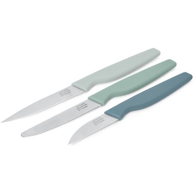 Tchibo - 3 Küchenmesser - blau Tchibo - 3 Küchenmesser - blau