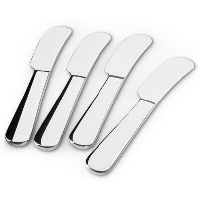 Tchibo - 4 Buttermesser - silber Tchibo - 4 Buttermesser - silber