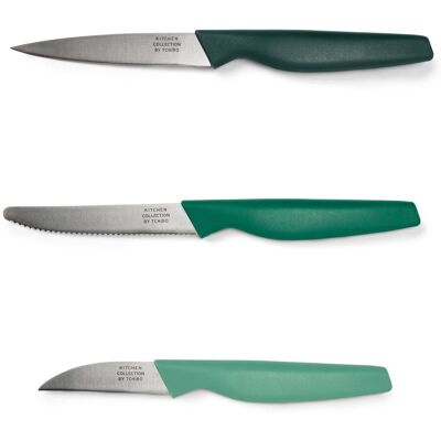 Tchibo - 3 Küchenmesser - silber Tchibo - 3 Küchenmesser - silber