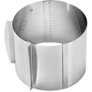 Extrahoher Edelstahl-Tortenring - Tchibo - Silber Stahl Matt  unisex