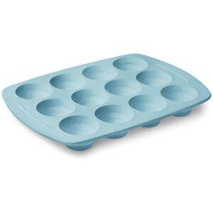 Faltbares Silikon-Muffinblech - Tchibo - Blau Silikon Aqua  unisex