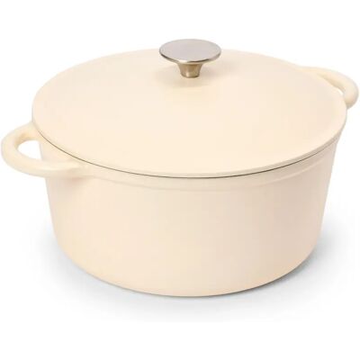 Tchibo - Gusseisen-Topf - creme Tchibo - Gusseisen-Topf - creme