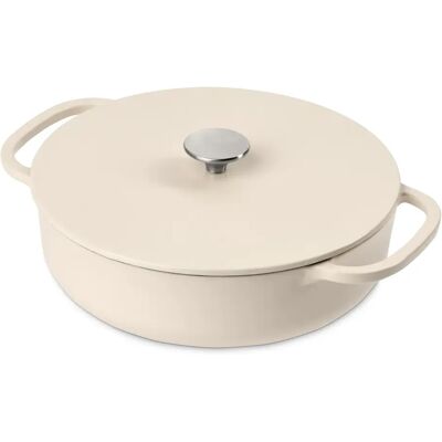 Tchibo - Gusseisen-Bräter-Pfanne - weiß Tchibo - Gusseisen-Bräter-Pfanne - weiß