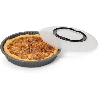 Tchibo - Tarteform mit Transportdeckel - anthrazit Tchibo - Tarteform mit Transportdeckel - anthrazit