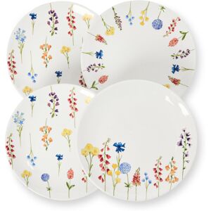 Tchibo - 4 Dessertteller mit Dekor - creme Tchibo - 4 Dessertteller mit Dekor - creme