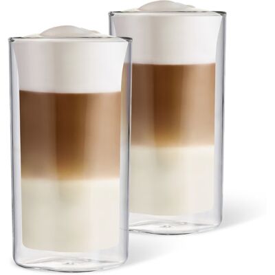 Tchibo - 2 Doppelwandige Latte Macchiato Gläser - transparent Tchibo - 2 Doppelwandige Latte Macchiato Gläser - transparent