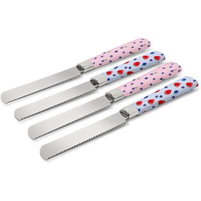 Tchibo - 4 Frühstücksmesser - silber Tchibo - 4 Frühstücksmesser - silber