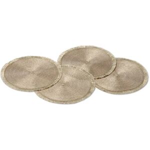 4 Platzsets - Tchibo - Gold Polyester   unisex