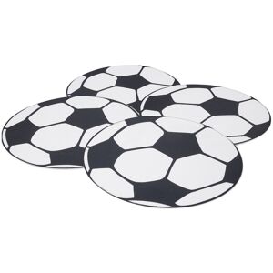 Tchibo - 4 Fussball-Platzsets - schwarz Tchibo - 4 Fussball-Platzsets - schwarz