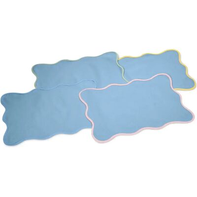 Tchibo - 4 Platzsets - hellblau Tchibo - 4 Platzsets - hellblau