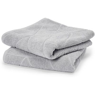Tchibo - 2 Jacquard-Handtücher - grau Tchibo - 2 Jacquard-Handtücher - grau