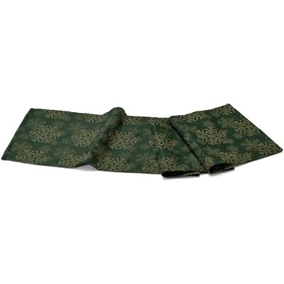 Tchibo - Jacquard-Tischläufer - grün Tchibo - Jacquard-Tischläufer - grün
