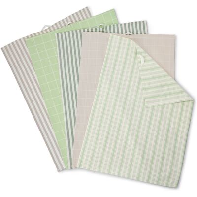 Tchibo - 5 Geschirrtücher - beige Tchibo - 5 Geschirrtücher - beige