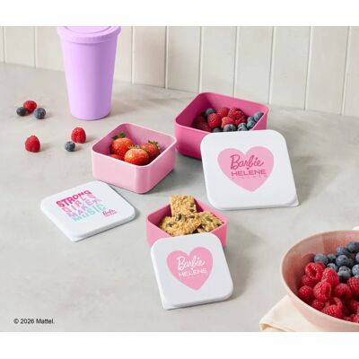 Tchibo - 3 Barbie loves Helene Fischer Snackboxen - weiss Tchibo - 3 Barbie loves Helene Fischer Snackboxen - weiss