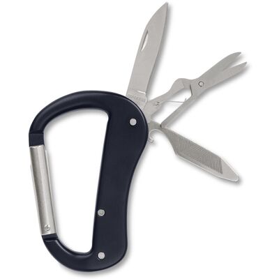 Tchibo - 5-in-1-Karabiner-Multitool - silber Tchibo - 5-in-1-Karabiner-Multitool - silber