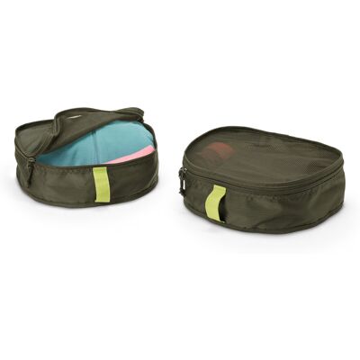 Tchibo - 2 Rucksack-Organizer - grüngelb Tchibo - 2 Rucksack-Organizer - grüngelb
