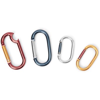 Tchibo - 4 Karabinerhaken - silber Tchibo - 4 Karabinerhaken - silber